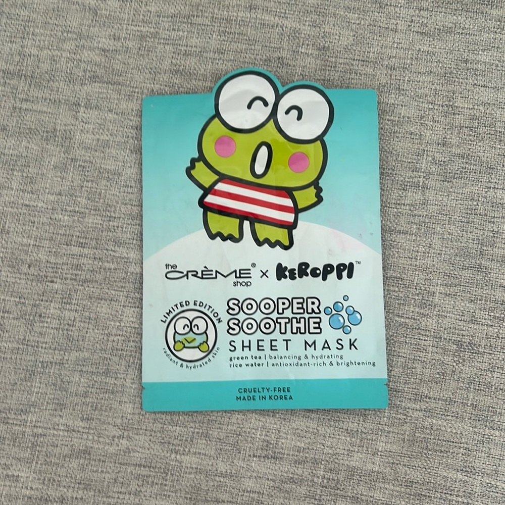 Créme shop keroppi face mask